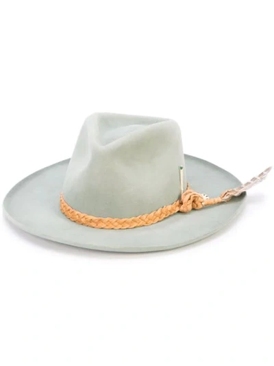 Nick Fouquet Grey Women's Woven Strap Detail Hat
