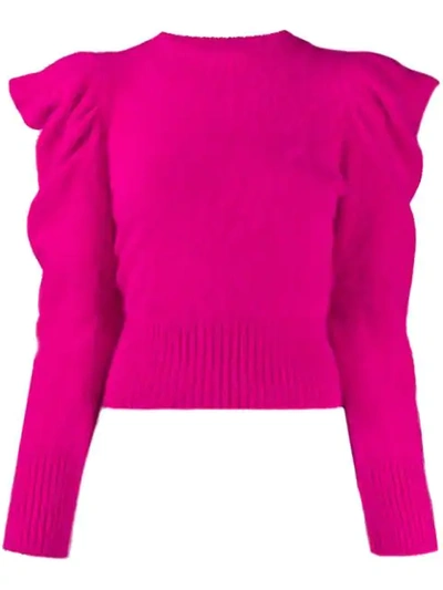 Antonino Valenti Puff Sleeve Jumper In Pink