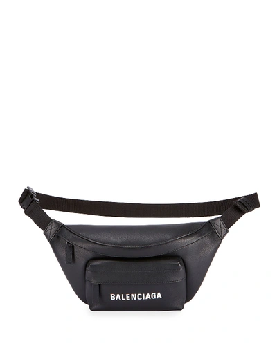 Balenciaga Every Day Xs Smooth Belt Bag In Black/white