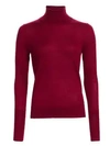 Saks Fifth Avenue Collection Cashmere Turtleneck Sweater In Carmine Red