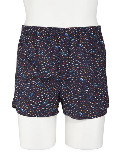 Derek Rose Men's Ledbury 29 Modern-fit Boxer Shorts In Navy