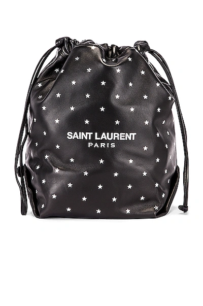 Saint Laurent Teddy 链条包 In Black & Silver