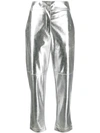 PINKO METALLIC TROUSERS