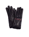 BALENCIAGA BALENCIAGA BLACK LEATHER GLOVES,584388/1074