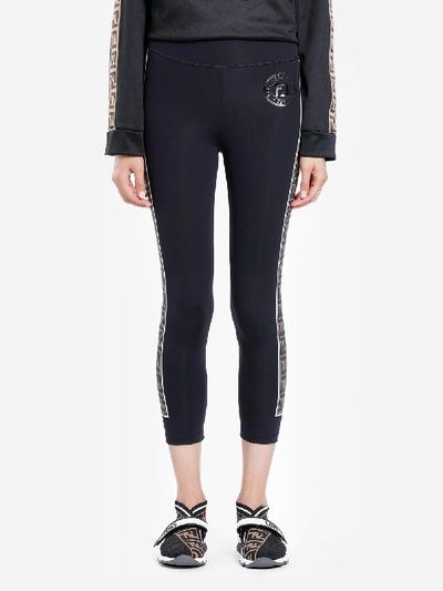 Fendi Leggings In Black