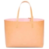 Mansur Gavriel Large Vegetable-tanned Leather Tote Bag In Cammello/raw