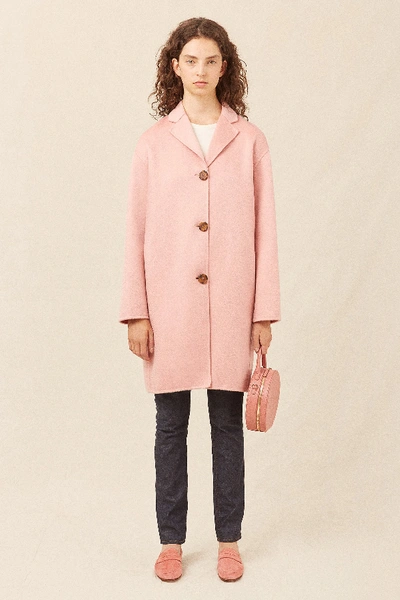 Mansur Gavriel Cashmere Classic Coat In Blush