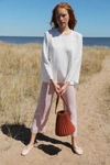 MANSUR GAVRIEL LINEN FLARED SLEEVE TOP