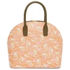 MANSUR GAVRIEL CAMMELLO TOP HANDLE ROUNDED BAG WITH MARC CAMILLE CHAIMOWICZ PRINT