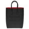 MANSUR GAVRIEL BLACK LOGO NS TOTE