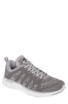 Apl Athletic Propulsion Labs Men's Techloom Pro Mesh Sneakers In Cement/ White/ Black