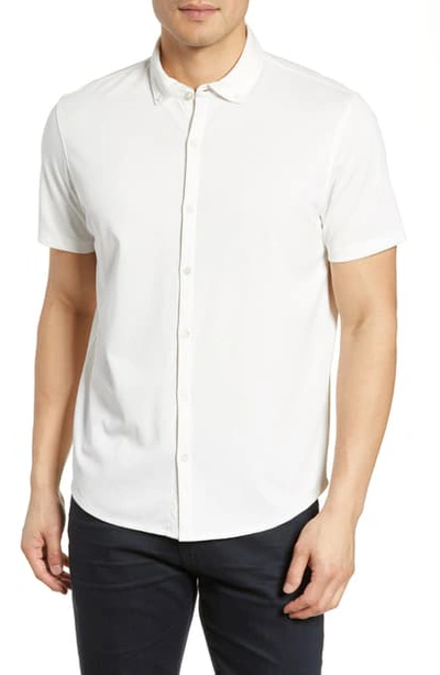Zachary Prell Caruth Regular Fit Short Sleeve Shirt In White