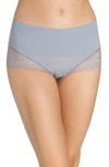 Spanx Undie-tectable Lace Hipster Panties In Fog Grey