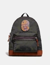 COACH COACH ACADEMY BACKPACK WITH WILD BEAST PRINT AND KAFFE FASSETT PATCH,78614