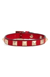 Valentino Garavani Rockstud Leather Bracelet In Multicolor