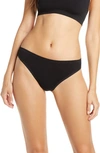 Commando Minimalist Stretch-jersey Thong In Black