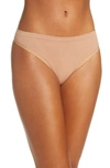 Commando Minimalist Stretch-jersey Thong In Cocoa