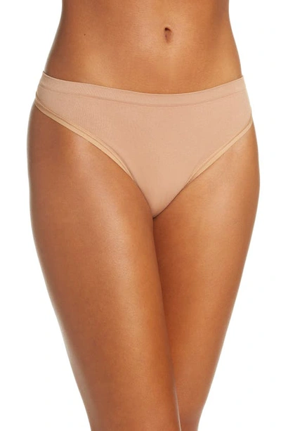 Commando Minimalist Stretch-jersey Thong In Cocoa