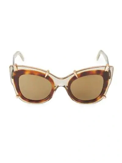Pomellato 48mm Cat Eye Sunglasses In Beige