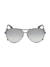 Roberto Cavalli 61mm Aviator Sunglasses In Silver