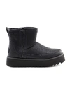 Ugg Ankle Boots Black Rebel Biker Mini In Black