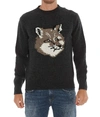 MAISON KITSUNÉ FOX HEAD PULLOVER,11051673