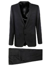 DOLCE & GABBANA SEMI-CHECKED DETAIL TWO-PIECE SUIT,11051532