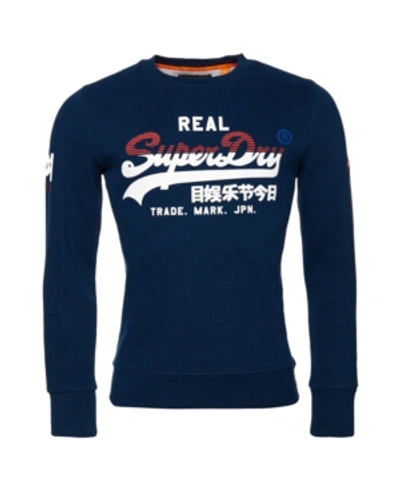Superdry Men's Logo Sweatshirt In Blue