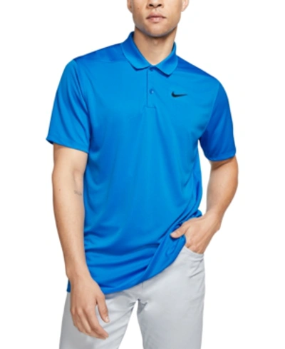 Nike Men's Golf Victory Solid Polo In Photo Blue