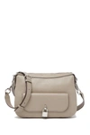 Marc Jacobs Lock That Leather Messenger Bag In Mink