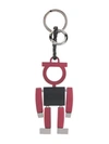 FERRAGAMO SALVATORE FERRAGAMO 机器人吊饰钥匙扣 - 红色