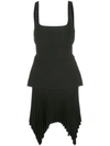 DION LEE PLEATED MINI DRESS