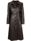 GOEN J GEIZA VEGAN LEATHER COAT