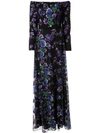 TADASHI SHOJI FLORAL EVENING DRESS