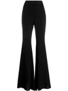 AMEN AMEN EXAGGERATED FLARED TROUSERS - 黑色