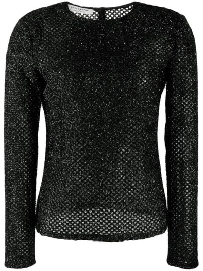 Philosophy Di Lorenzo Serafini Fishnet Top In Black