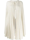 LOEWE KNITTED PLEATED CAPE