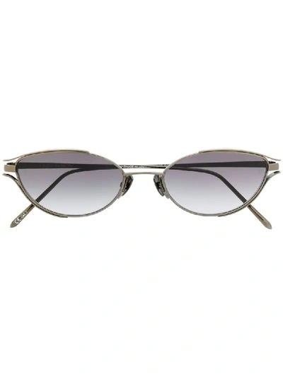 Linda Farrow Cradle Cat Eye Sunglasses In Grey