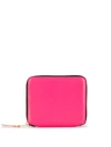 Comme Des Garçons Zipped Mini Wallet In Pink