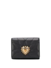 Dolce & Gabbana Devotion Small Continental Wallet In Black