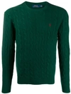 POLO RALPH LAUREN CABLE KNIT LOGO PULLOVER