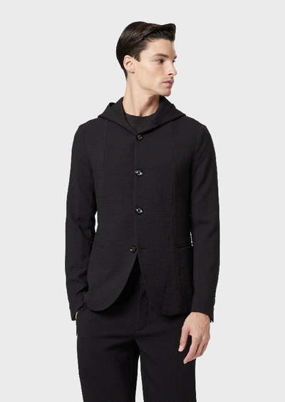 Emporio Armani Casual Jackets - Item 41923210 In Black