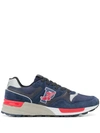POLO RALPH LAUREN PANELLED LACE-UP SNEAKERS