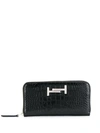 TOD'S EMBOSSED DOUBLE T WALLET