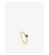 ASTLEY CLARKE LINIA 18CT YELLOW GOLD-PLATED MINI RHODOLITE RING