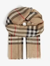 Burberry Vintage Check Cashmere Scarf In Archive+beige