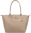 Longchamp Le Pliage Club Tote In Mink