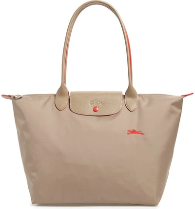 Longchamp Le Pliage Club Tote In Mink