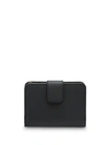 Prada Saffiano Leather Small Wallet In Black