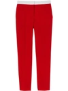 BURBERRY TWO-TONE WOOL TAILORED TROUSERS